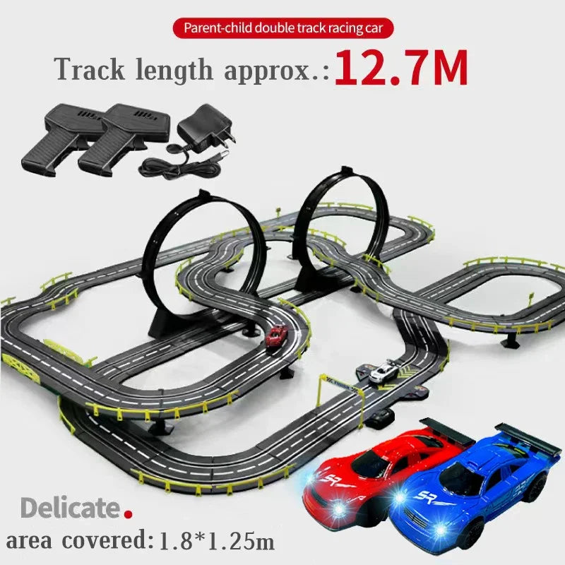 Electric Rail Racing Set 1:43, Dual Remote, view 21