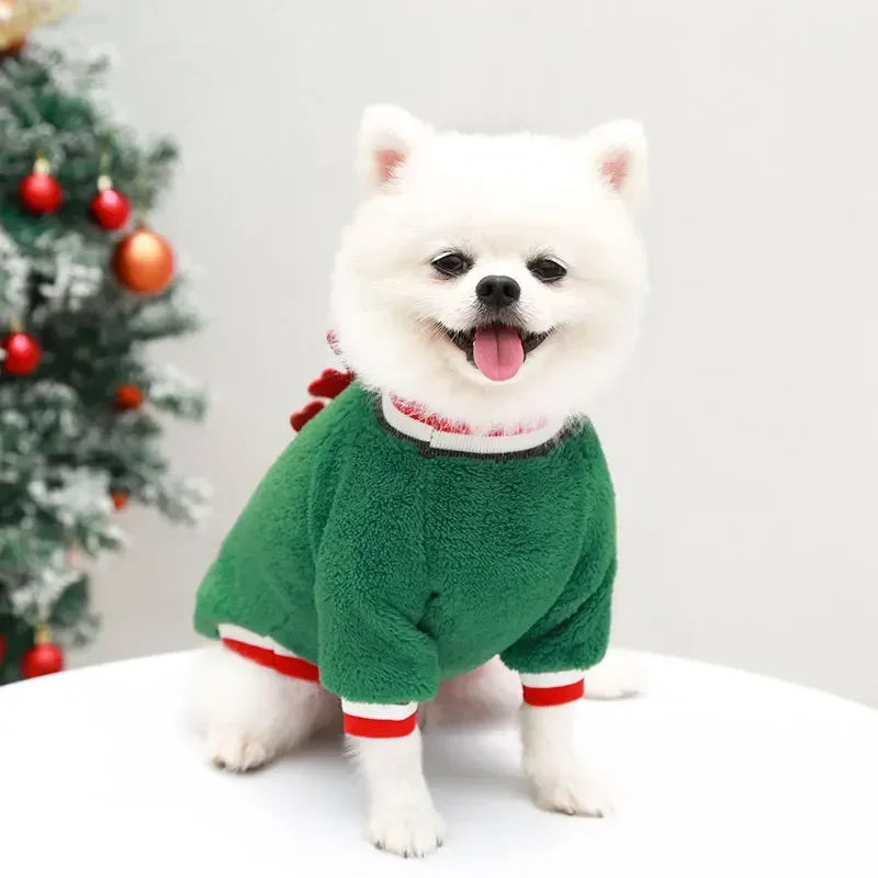 Warm Christmas Outfit for Small Dogs, view 17