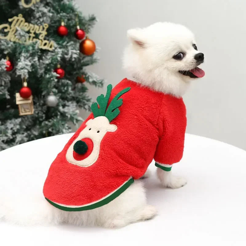 Warm Christmas Outfit for Small Dogs, view 12