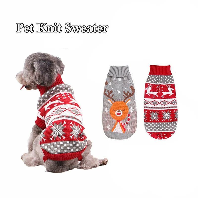 Reindeer Christmas Dog Sweater, view 6