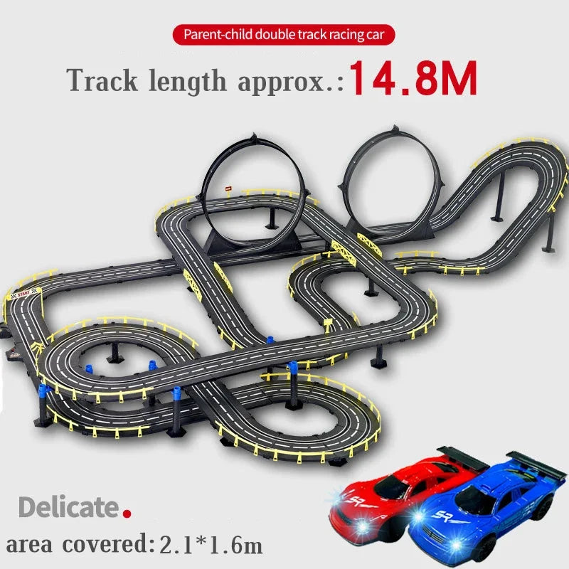 Electric Rail Racing Set 1:43, Dual Remote, view 22