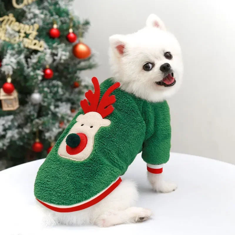 Warm Christmas Outfit for Small Dogs, view 15