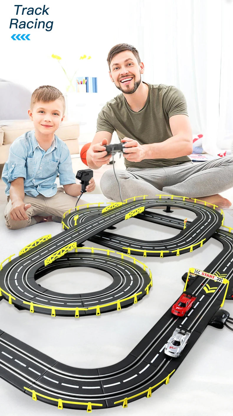 Electric Rail Racing Set 1:43, Dual Remote, view 7