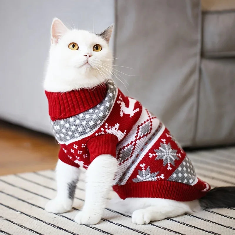 Knit Christmas Sweater for Dogs and Cats, view 4
