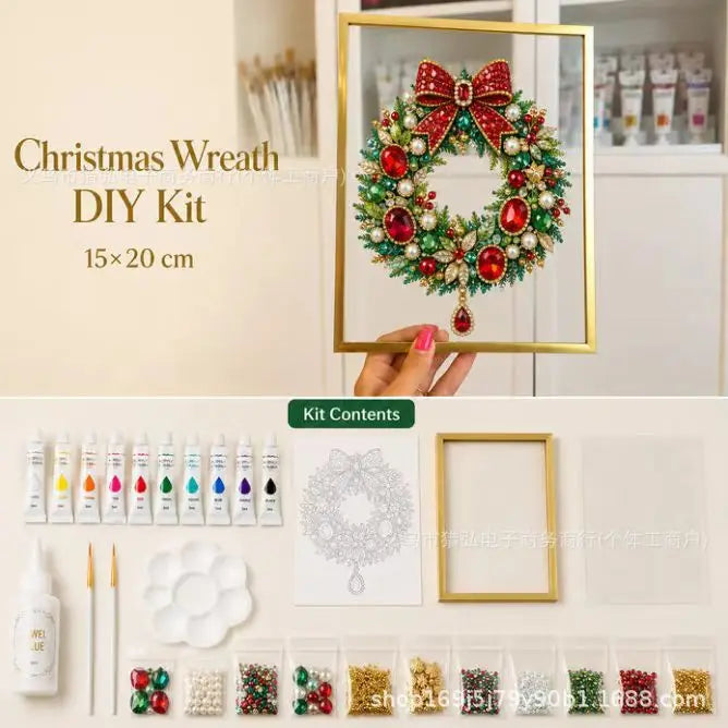 Jeweled Christmas Tree Art Kit, view 8