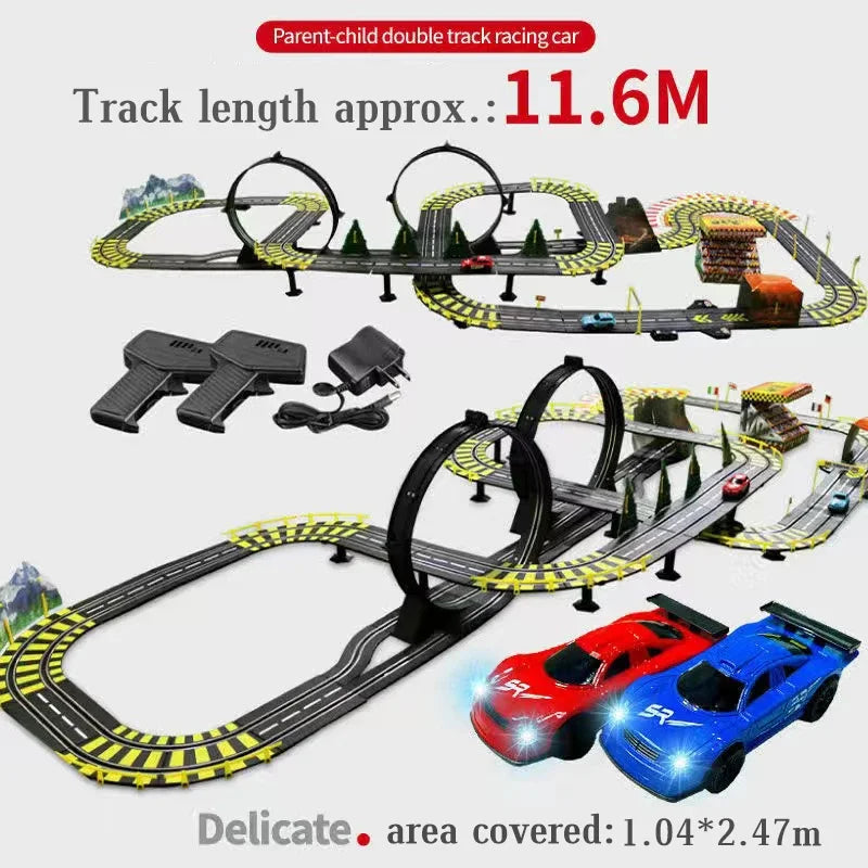 Electric Rail Racing Set 1:43, Dual Remote, view 29