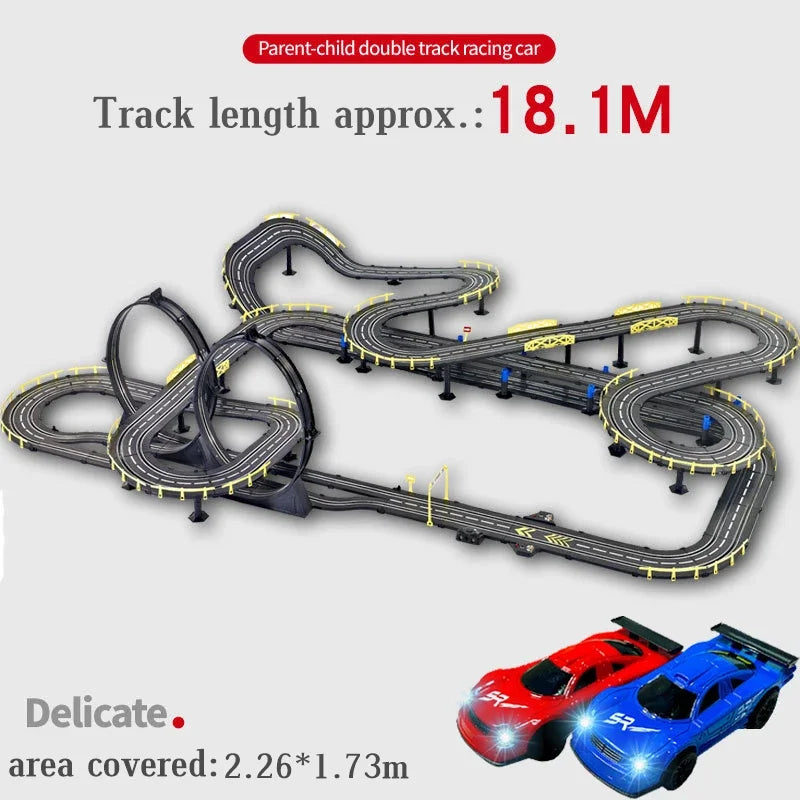 Electric Rail Racing Set 1:43, Dual Remote, view 27