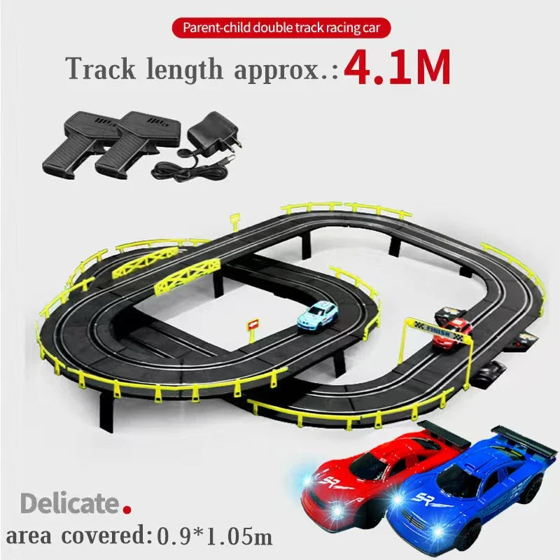 Electric Rail Racing Set 1:43, Dual Remote, view 20