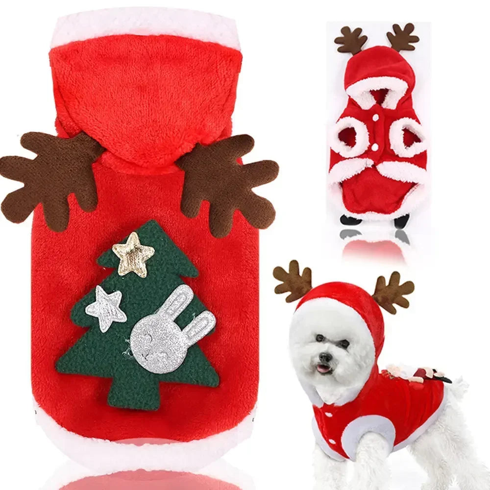Warm Christmas Outfit for Small Dogs, view 21