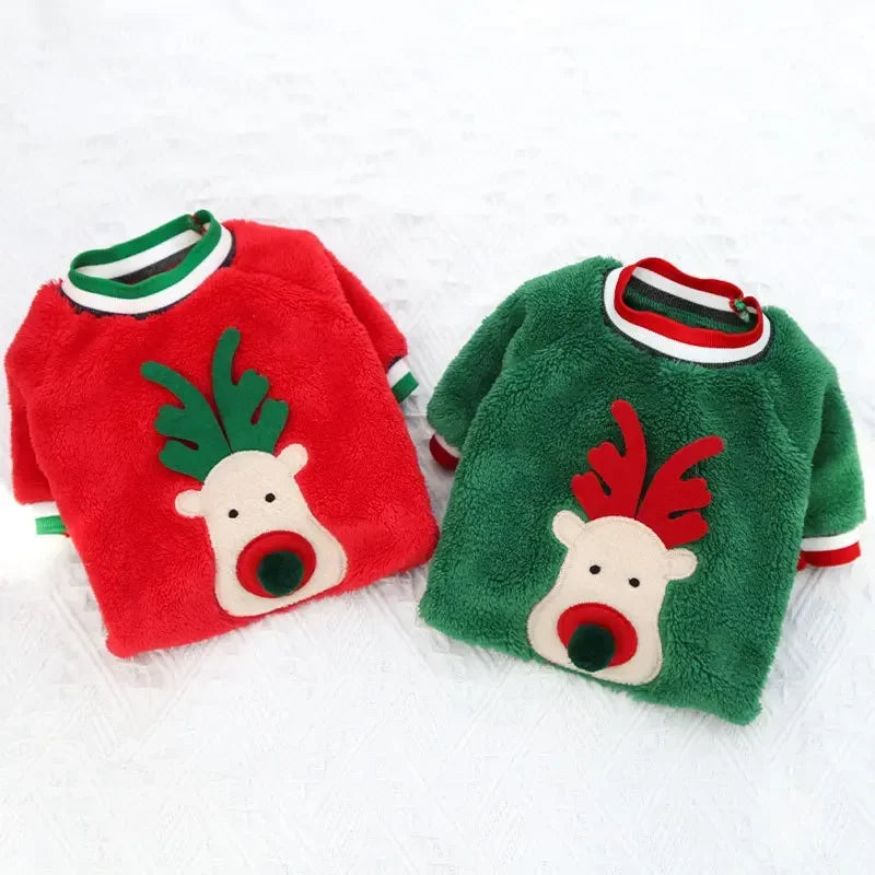 Warm Christmas Outfit for Small Dogs, view 9