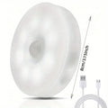 White Light variant of the round LED night light with USB cable