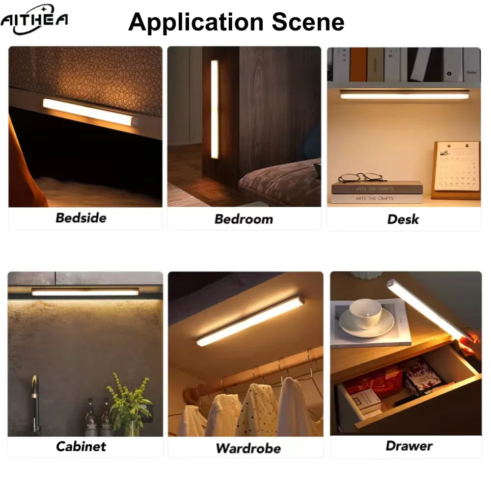 AITHEA Motion Sensor Light Bar, USB Rechargeable, view 5