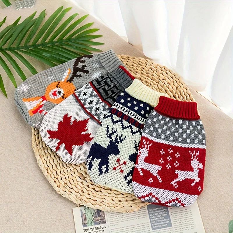 Knit Christmas Sweater for Dogs and Cats, view 3