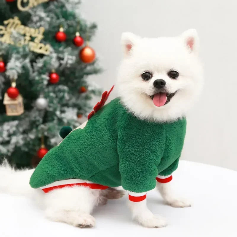 Warm Christmas Outfit for Small Dogs, view 16