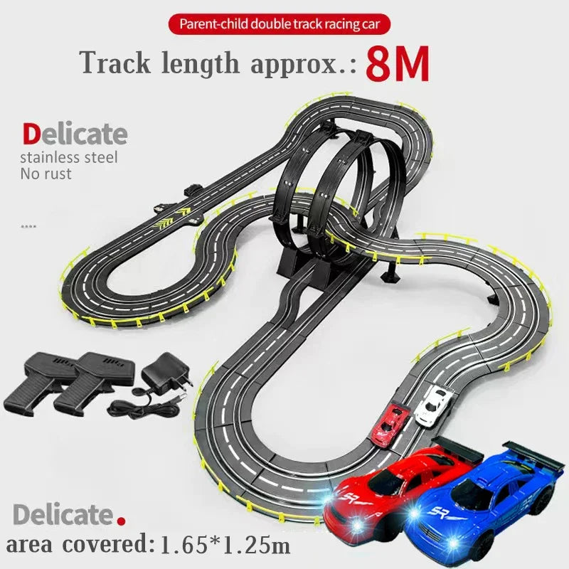 Electric Rail Racing Set 1:43, Dual Remote, view 17