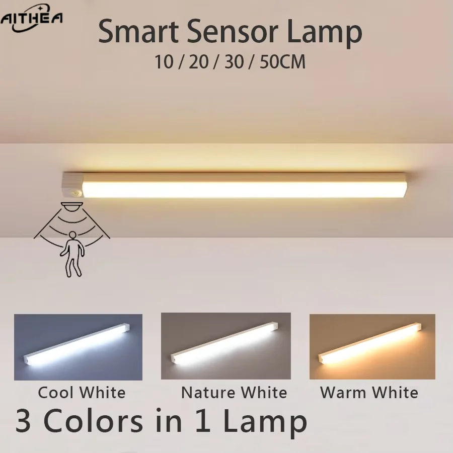 AITHEA Motion Sensor Light Bar, USB Rechargeable