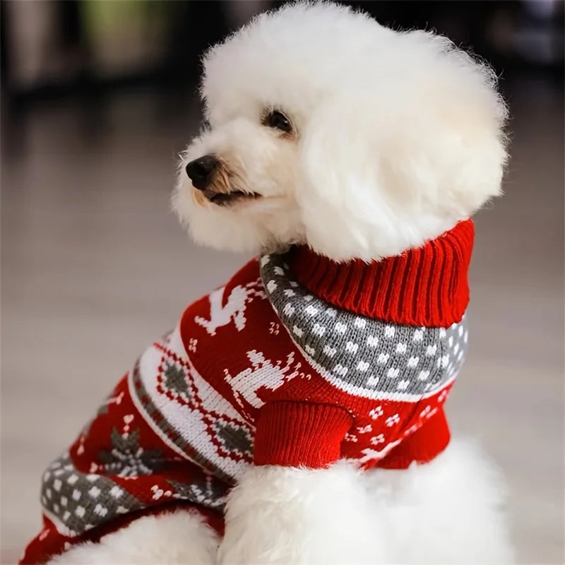 Knit Christmas Sweater for Dogs and Cats