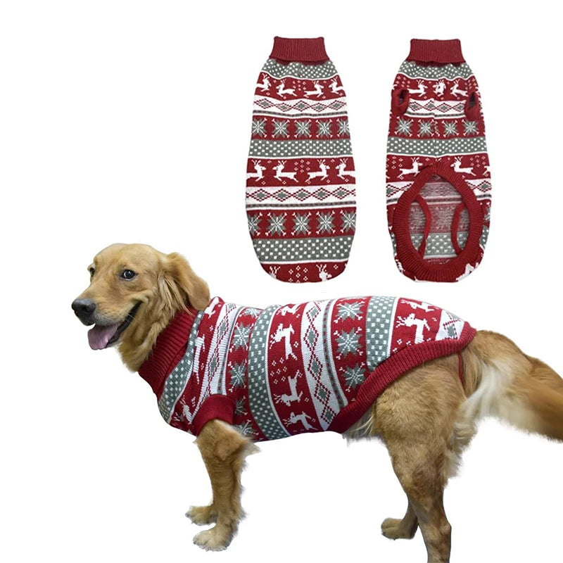 Reindeer Christmas Dog Sweater