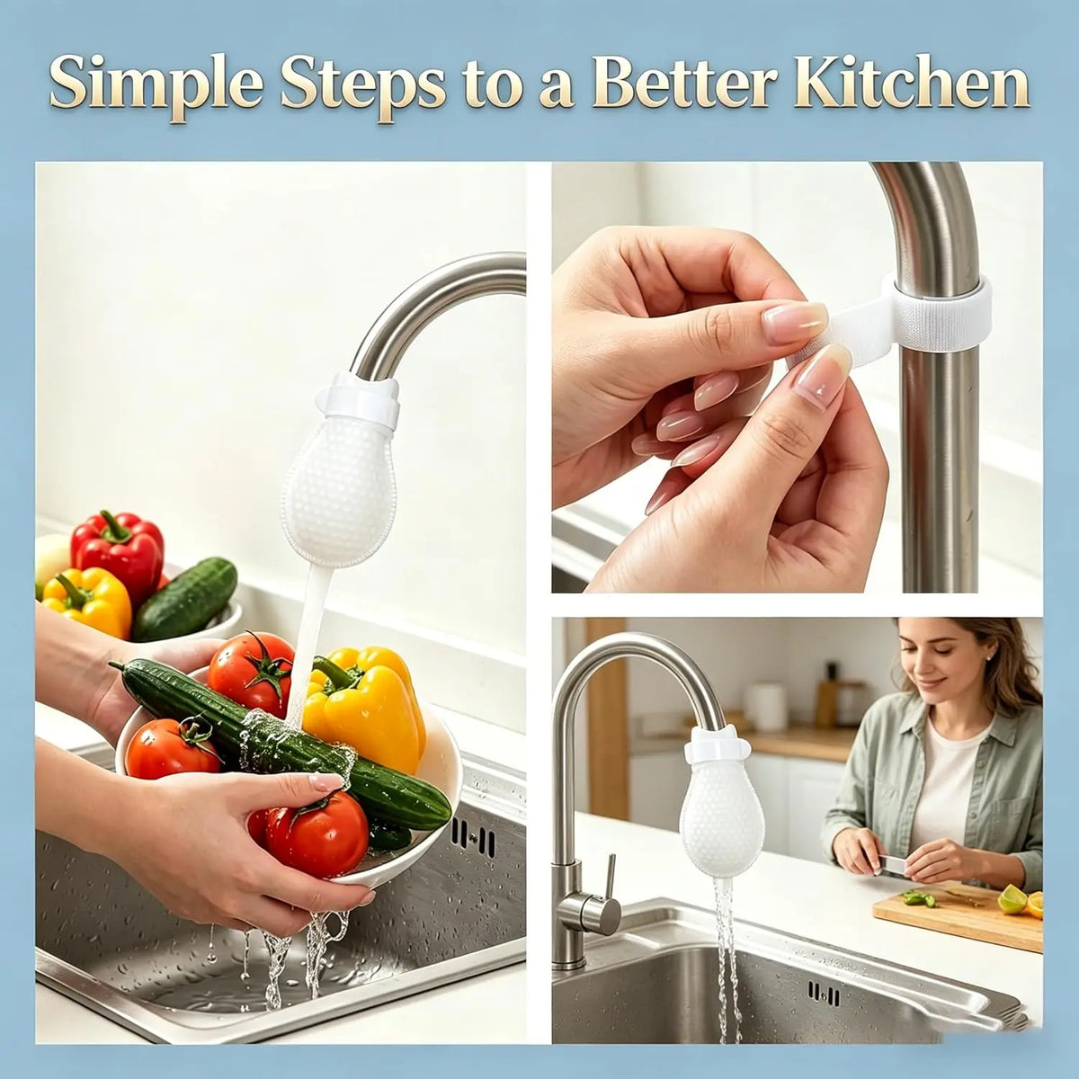 Disposable Faucet Filter Bags, Splash-Proof, view 3
