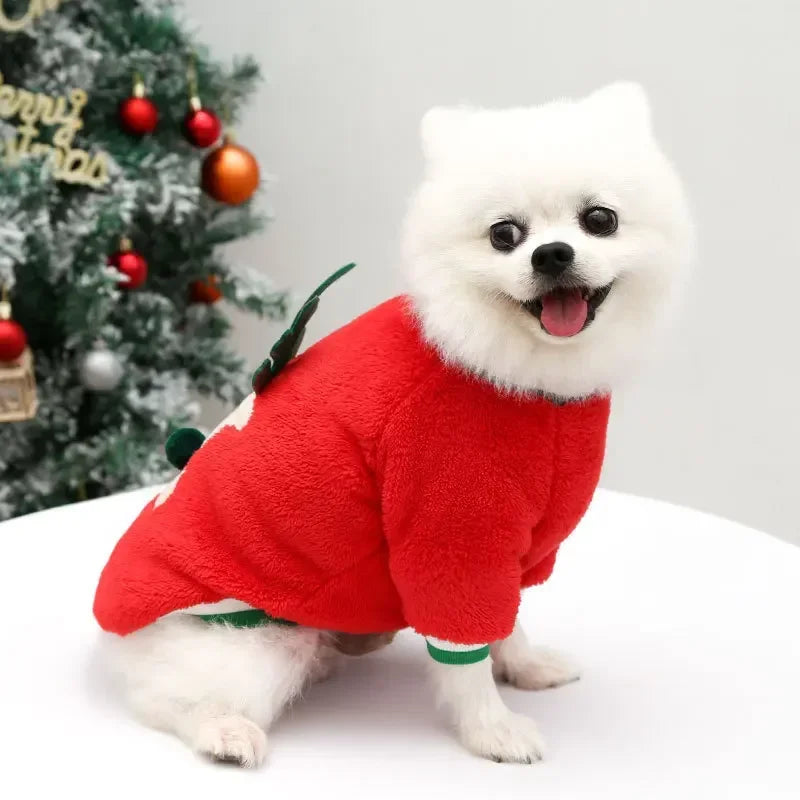 Warm Christmas Outfit for Small Dogs, view 13