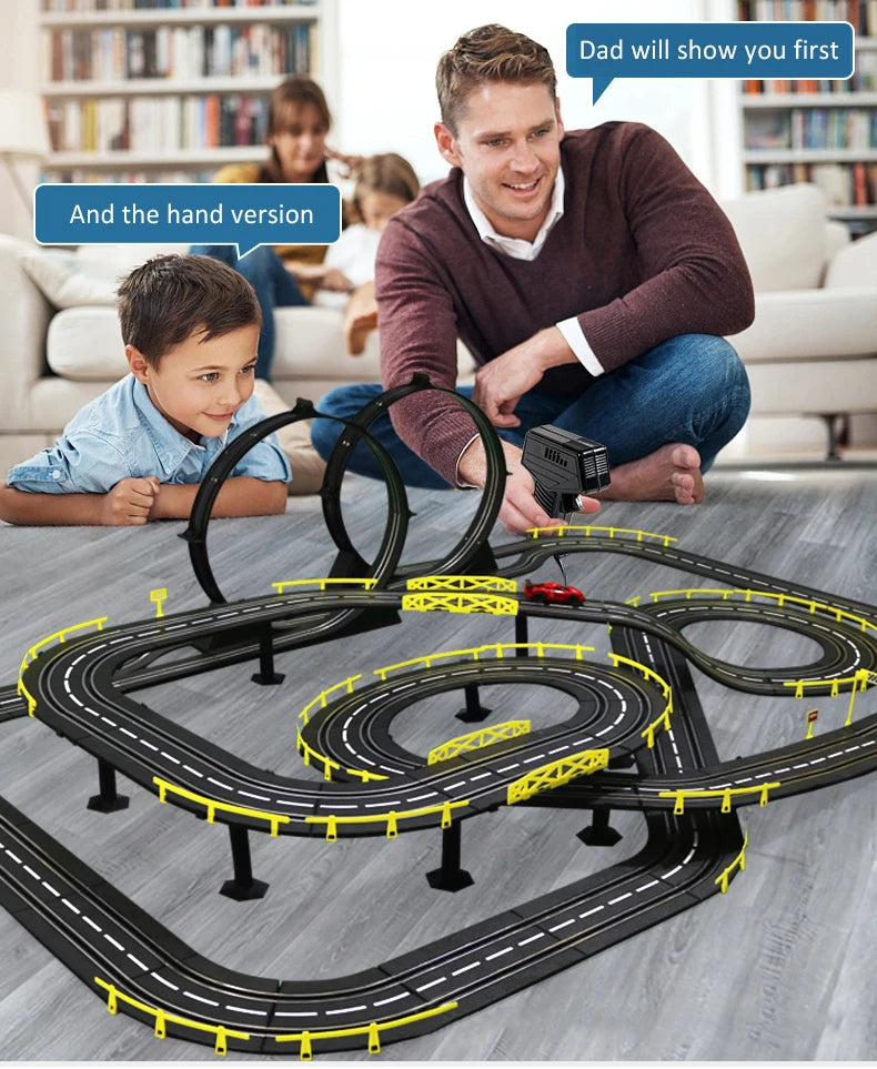 Electric Rail Racing Set 1:43, Dual Remote, view 9
