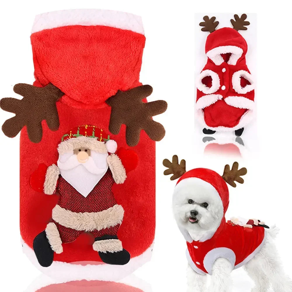 Warm Christmas Outfit for Small Dogs, view 20