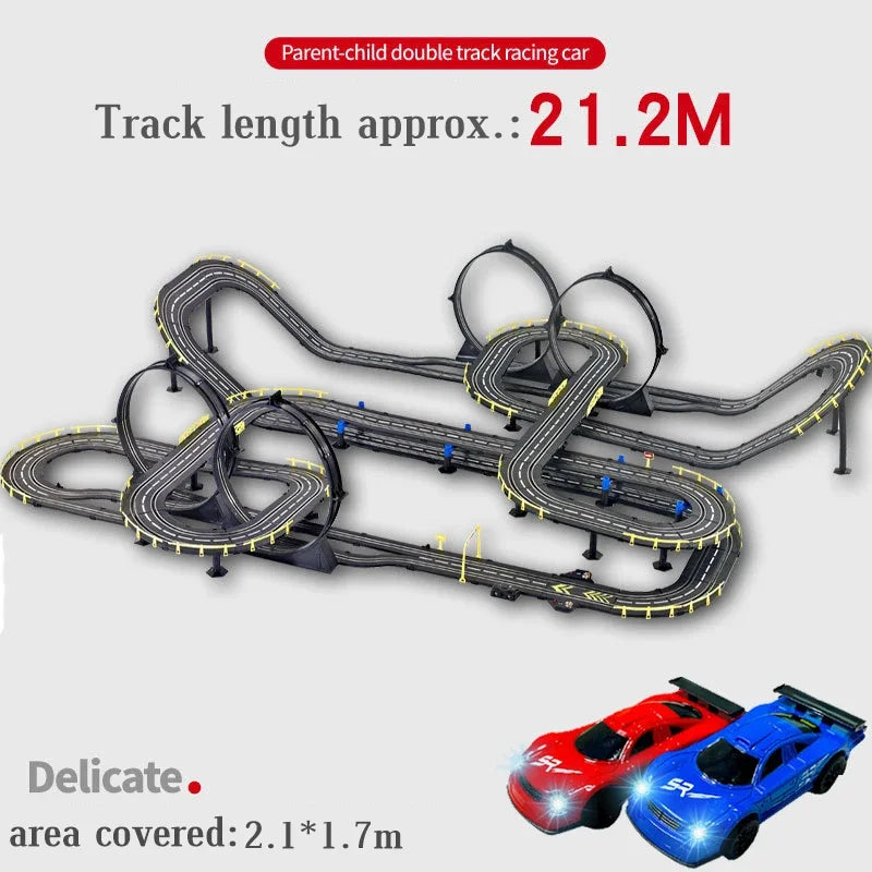 Electric Rail Racing Set 1:43, Dual Remote, view 28