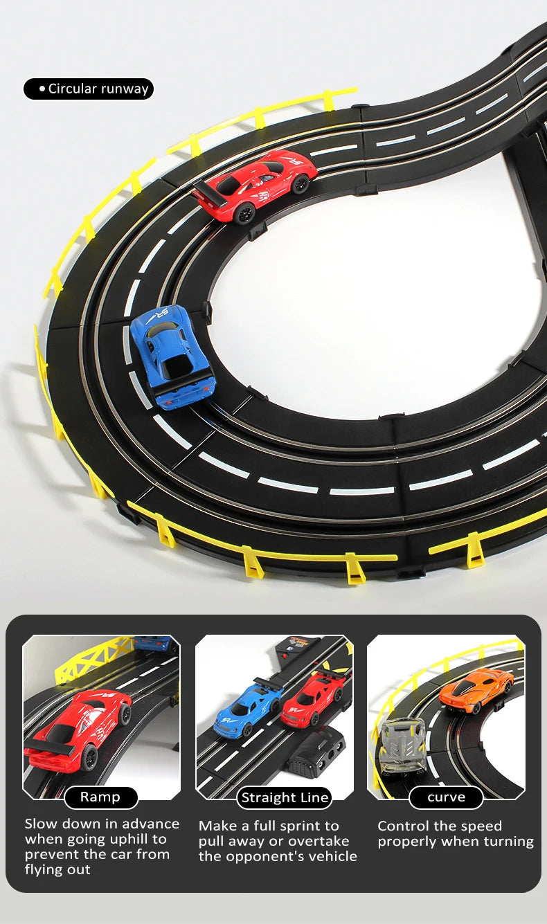 Electric Rail Racing Set 1:43, Dual Remote, view 11