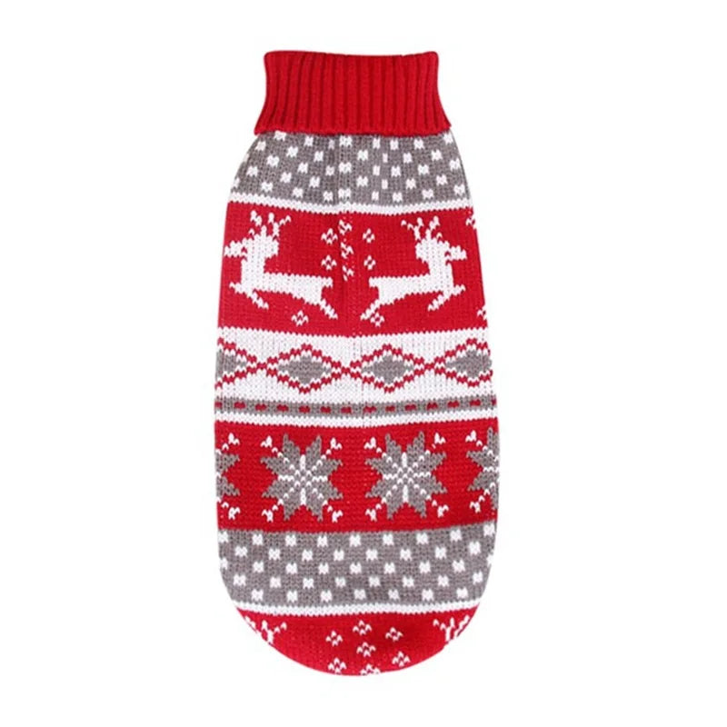 Reindeer Christmas Dog Sweater, view 7