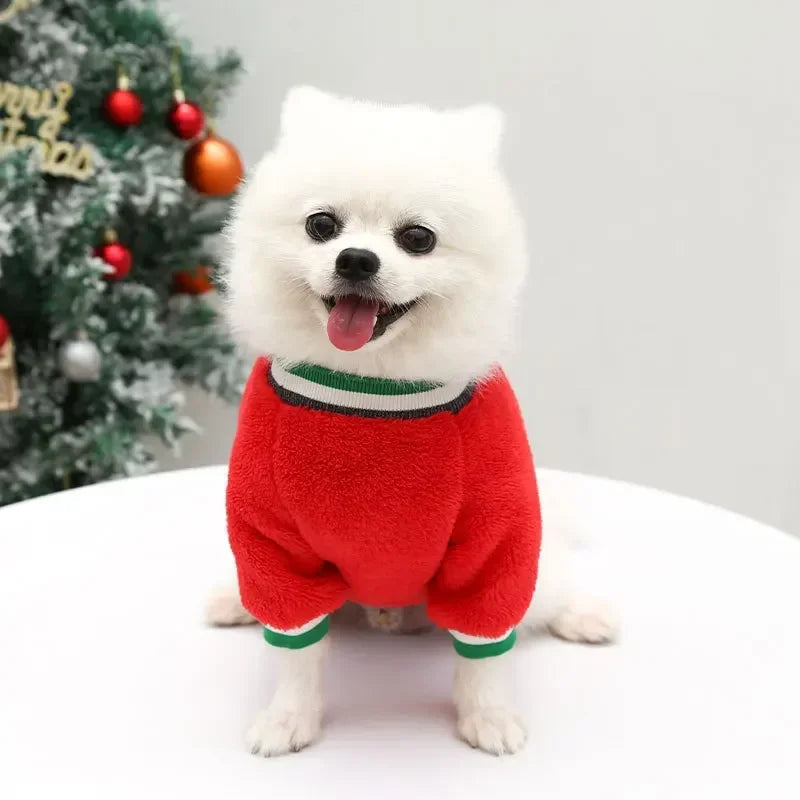Warm Christmas Outfit for Small Dogs, view 14