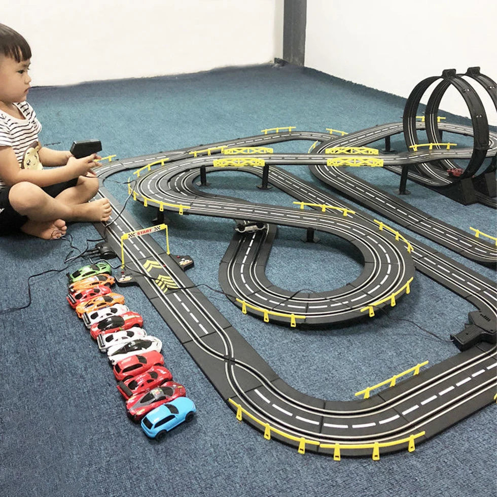 Electric Rail Racing Set 1:43, Dual Remote, view 3
