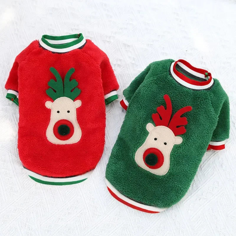 Warm Christmas Outfit for Small Dogs, view 8