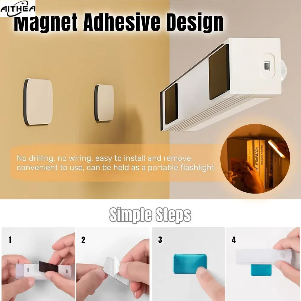 AITHEA Motion Sensor Light Bar, USB Rechargeable, view 6